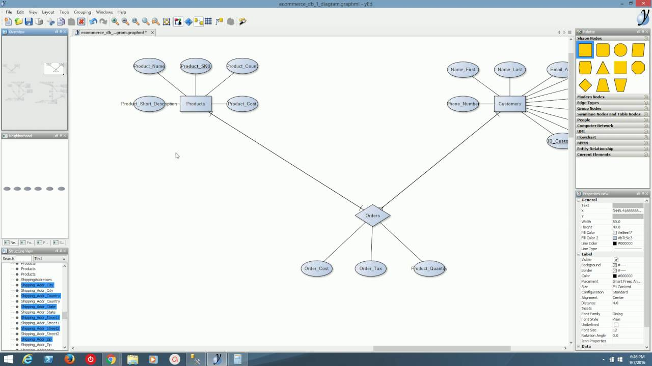 Db Theory - Entity Relationship Diagram - Ecommerce - Youtube with regard to Er Diagram Examples With Problem Statement