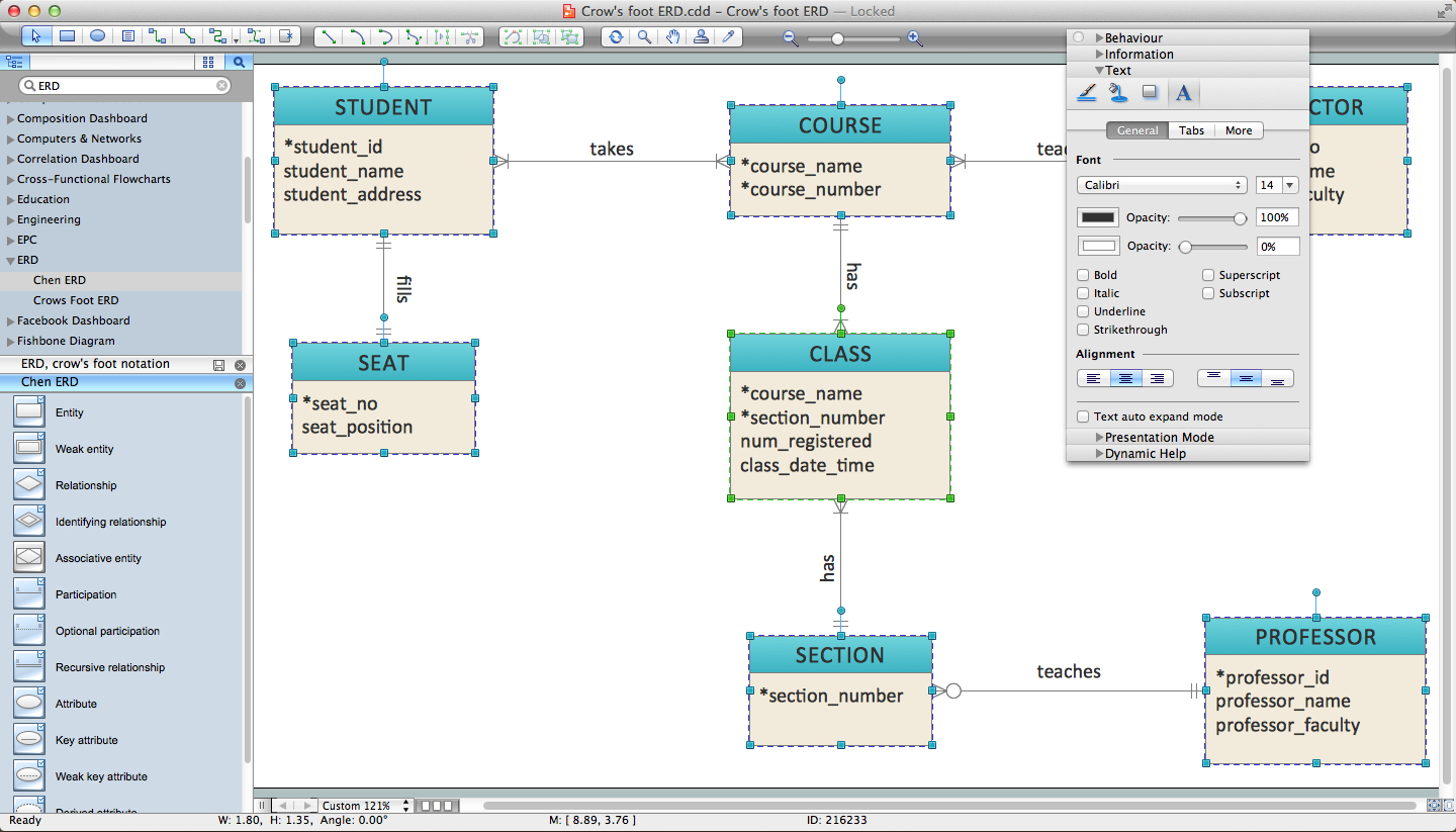 Er Diagram Programs For Mac | Professional Erd Drawing in How To Draw Er Diagram Examples