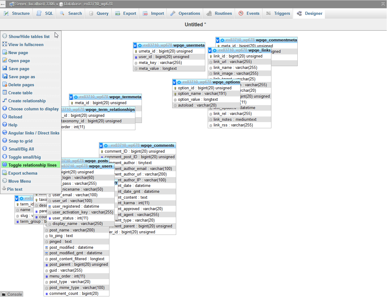 Create A Database Diagram In Phpmyadmin | Inmotion Hosting regarding Er Diagram Phpmyadmin