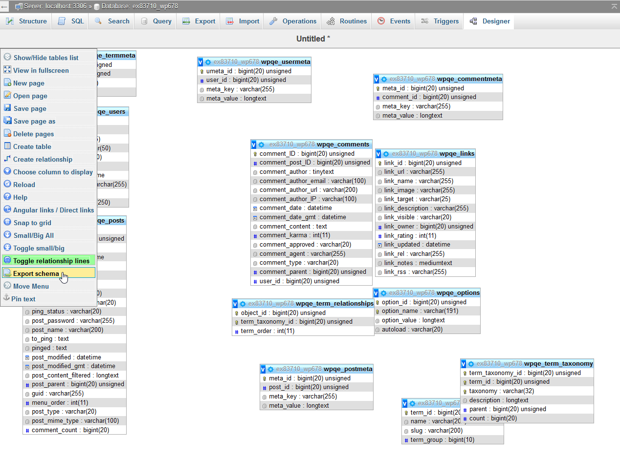 Create A Database Diagram In Phpmyadmin | Inmotion Hosting throughout Er Diagram Phpmyadmin