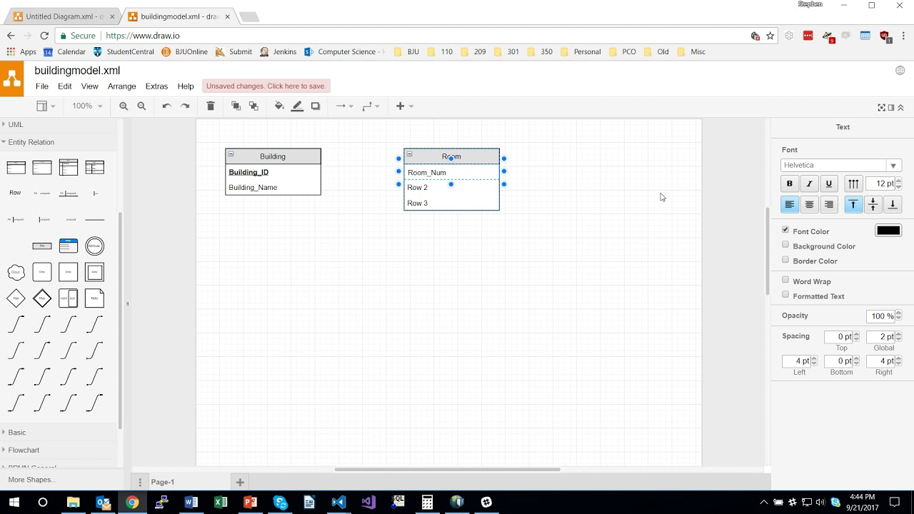 Creating Database Models Using Draw.io regarding Er Diagram Draw.io