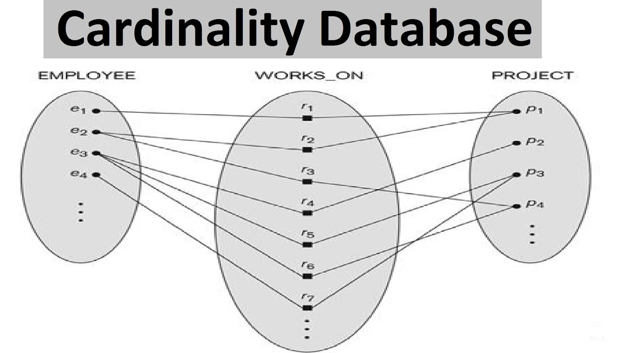 Database - Database Cardinality [ With Examples ] with Entity Relationship Cardinality Examples