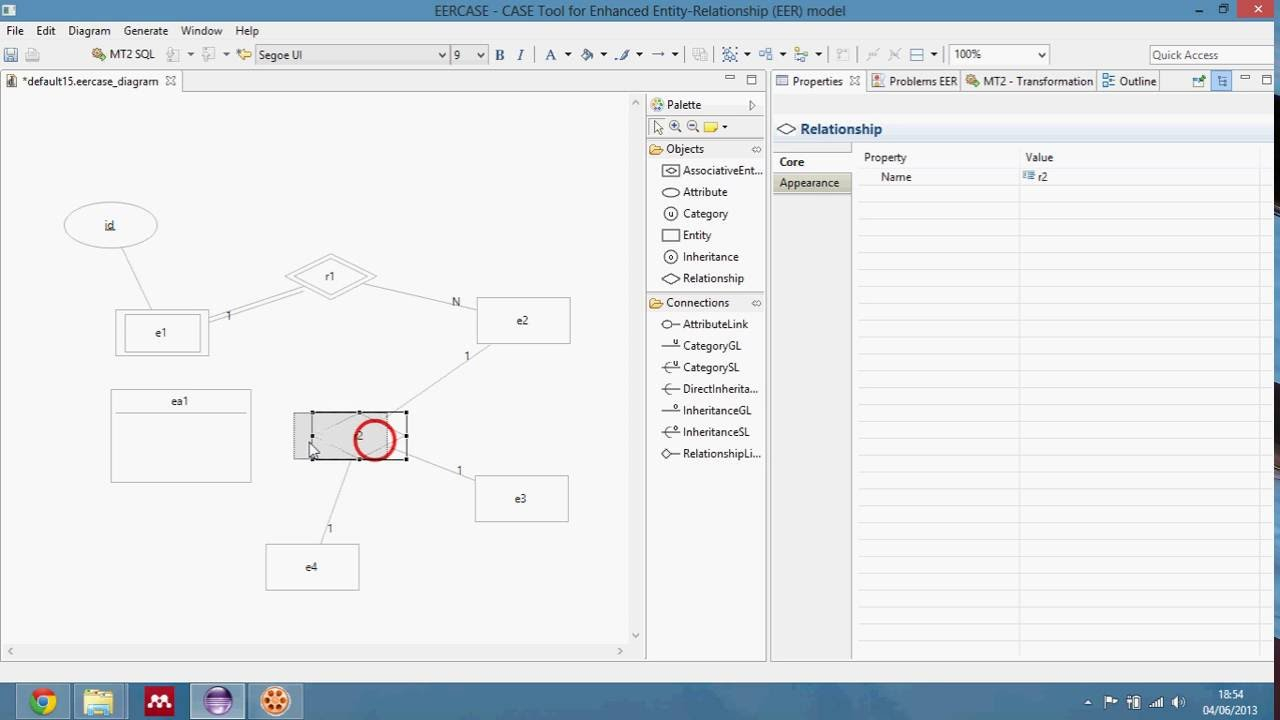 Eercase - Associative Entity, Weak Entity And Ternary Association with Er Diagram Associative Entity Example