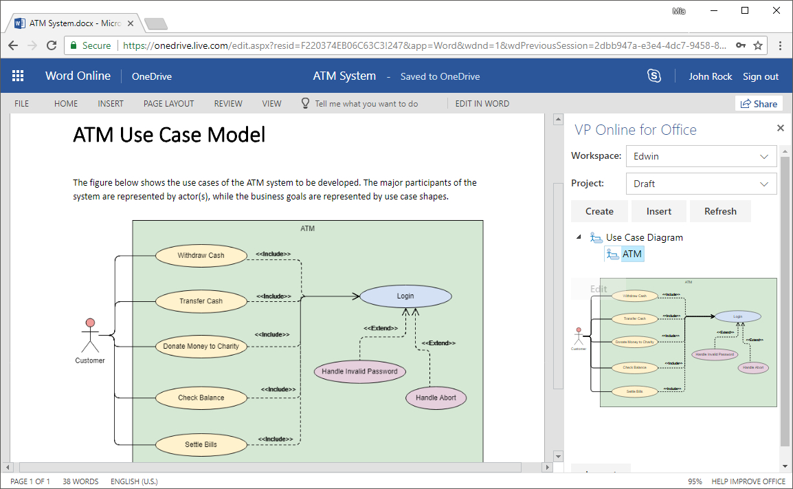 Embed Diagrams In Ms Office 365: How-To? for Er Diagram In Word