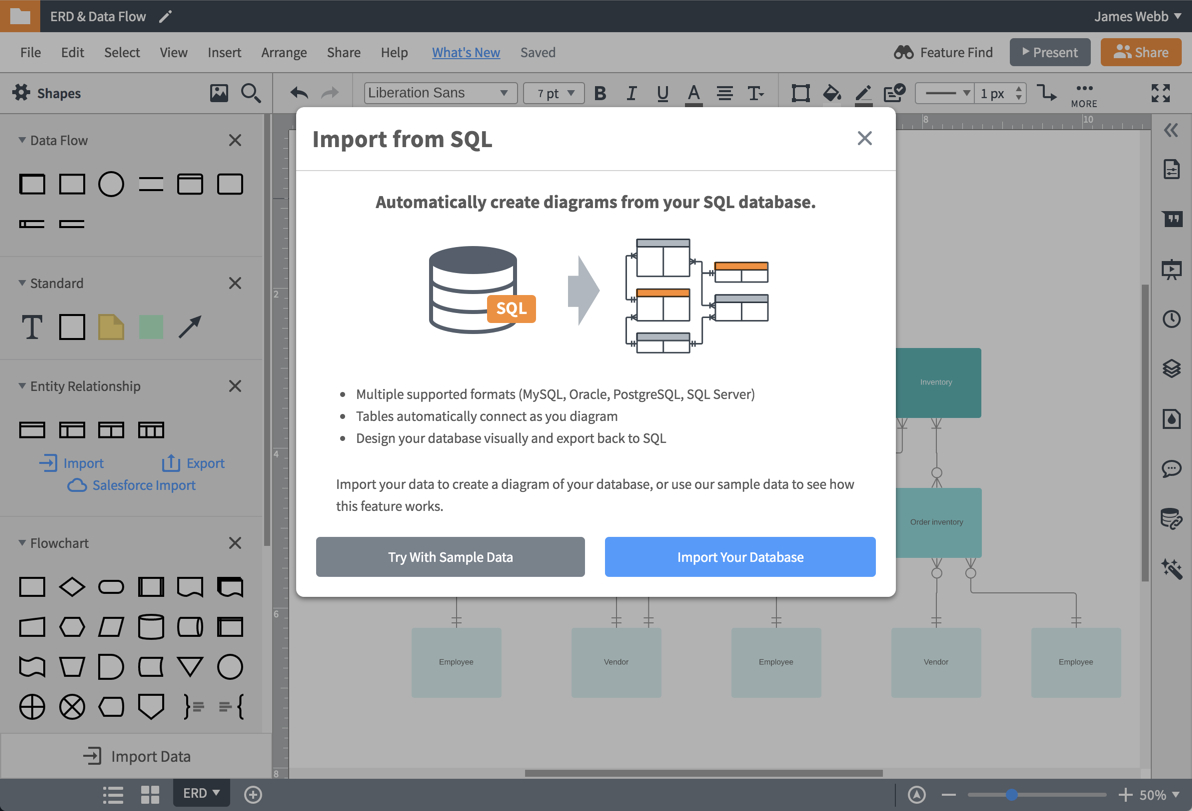 Er Diagram (Erd) Tool | Lucidchart pertaining to Create Erd Online