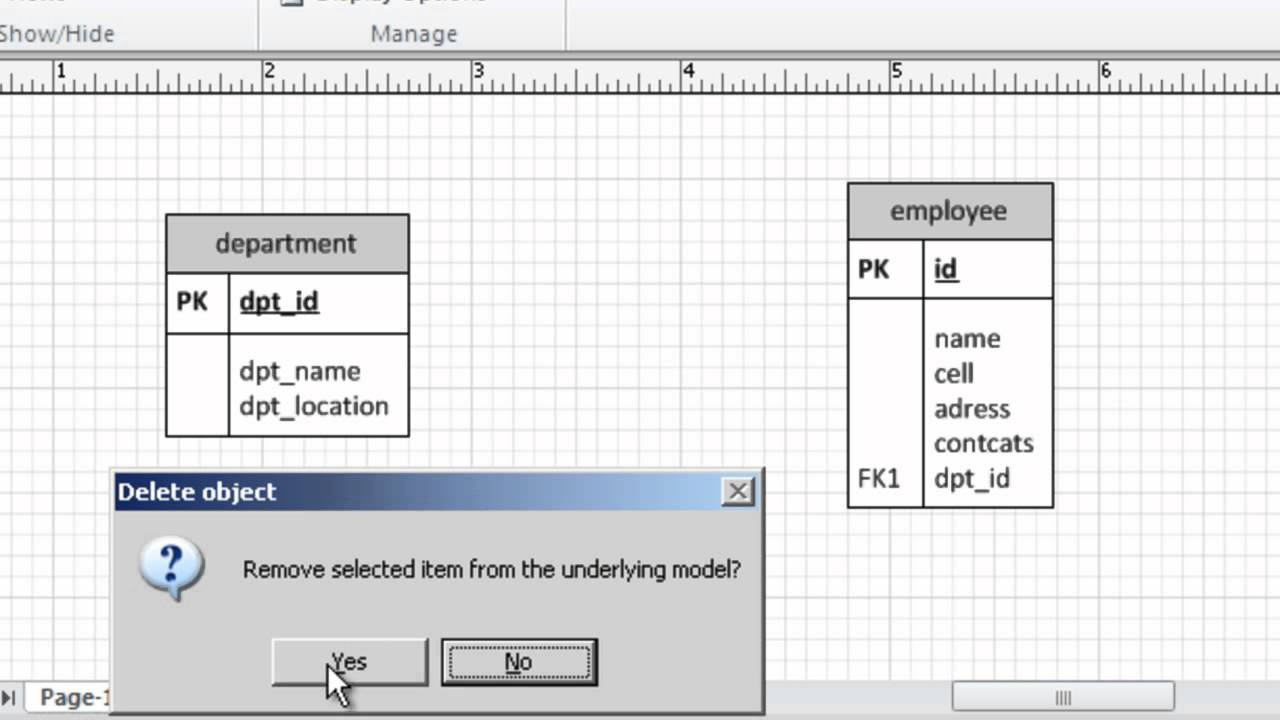 Er Diagram Using Ms Visio 10 Part_2 for Er Diagram Visio 2010