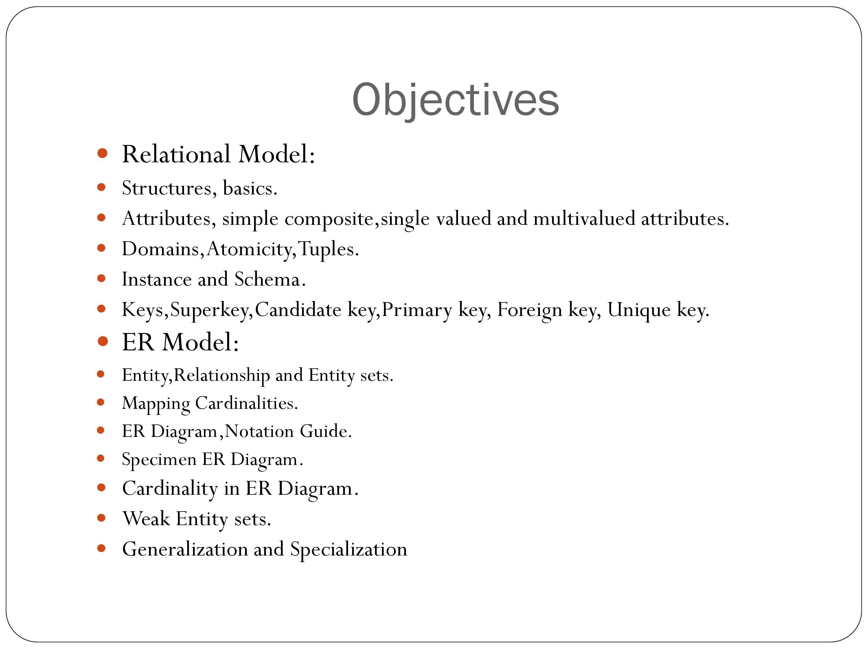 Er Relational Model - Powerpoint Slides throughout Er Diagram Unique Attribute