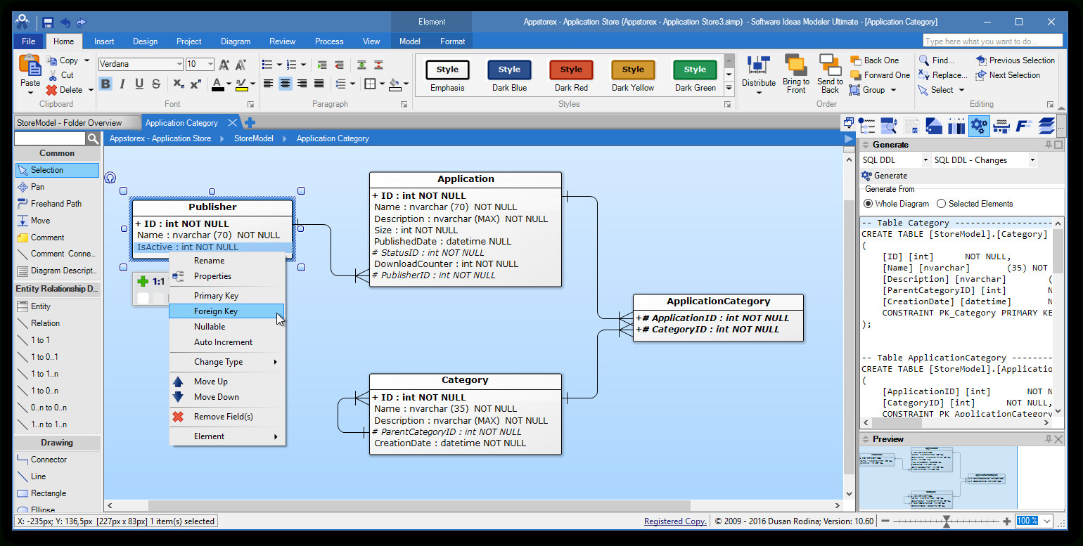 Erd Tool - Entity Relationship Software - Software Ideas Modeler for Database Relationship Diagram Tool