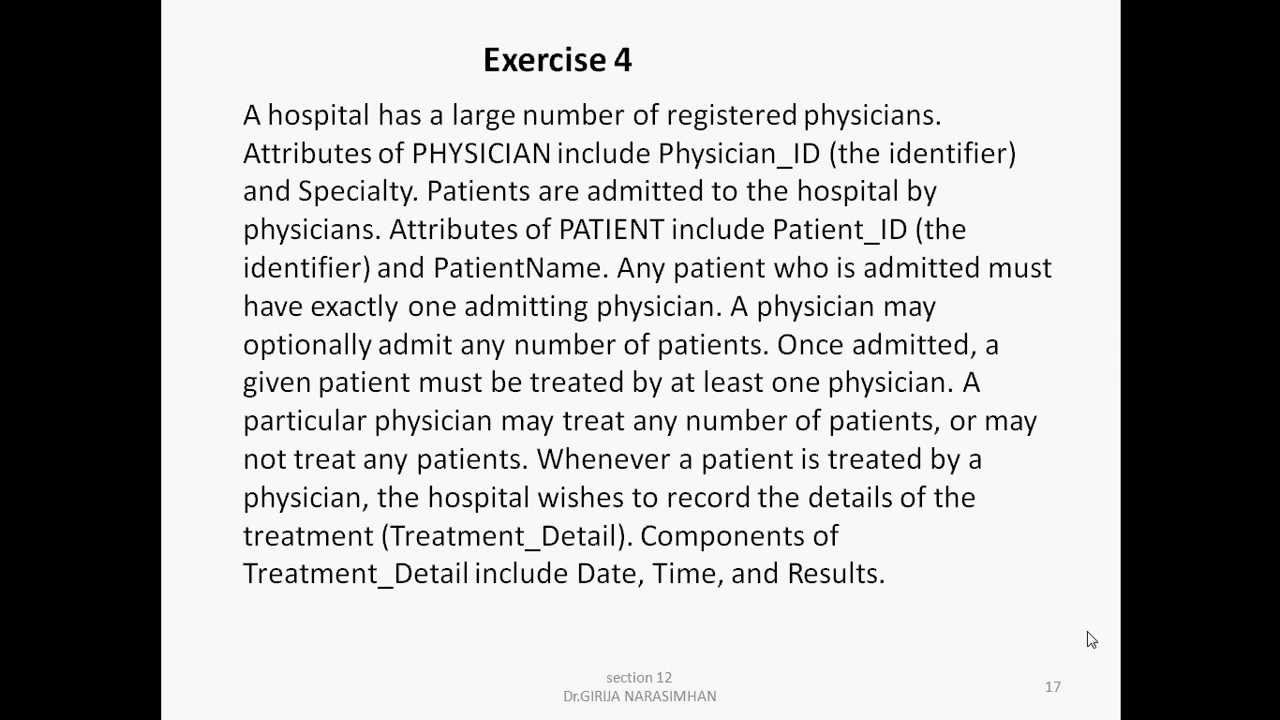 Exercise 4 Er Diagram intended for Er Diagram Exercise