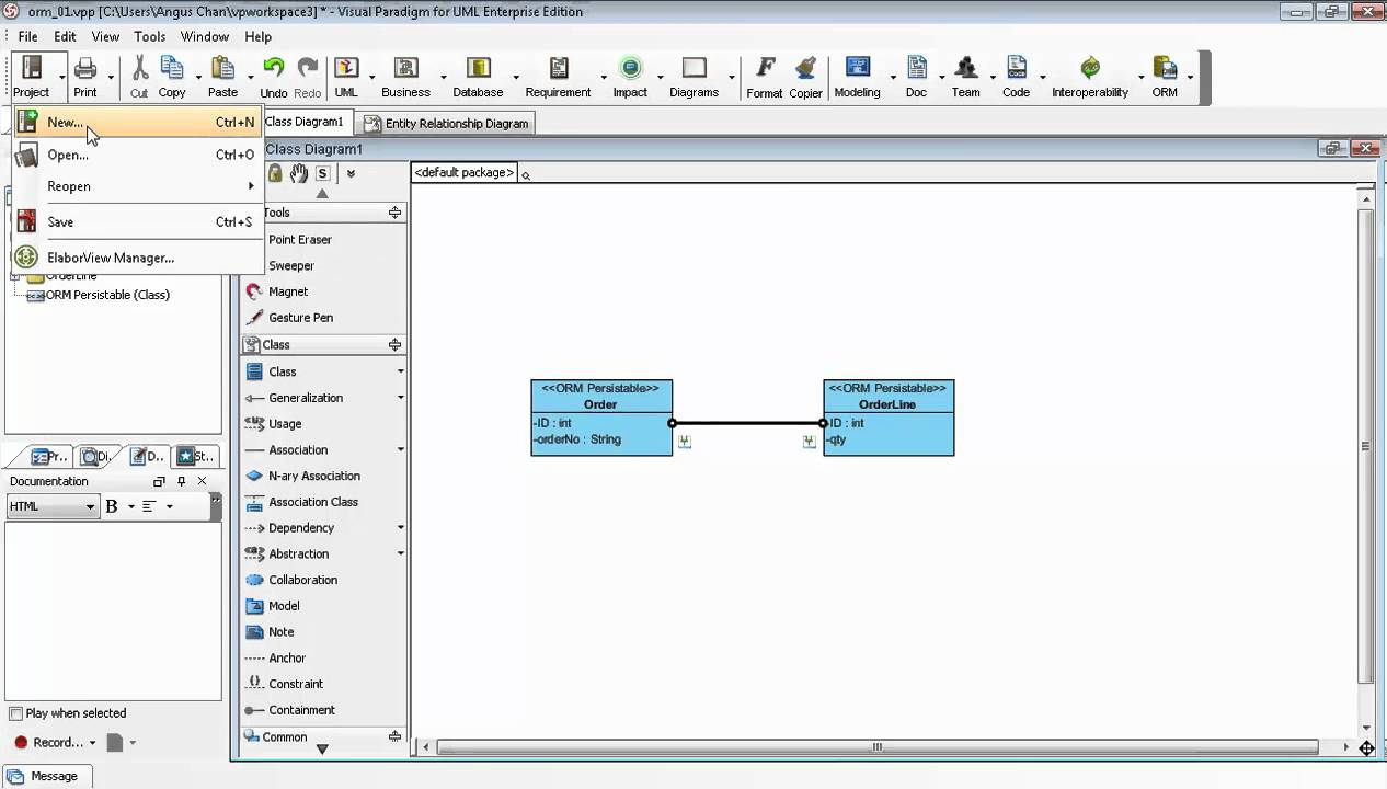 Generate Erd Relationship From Uml Association In Class Diagram within Er Diagram Multiplicity