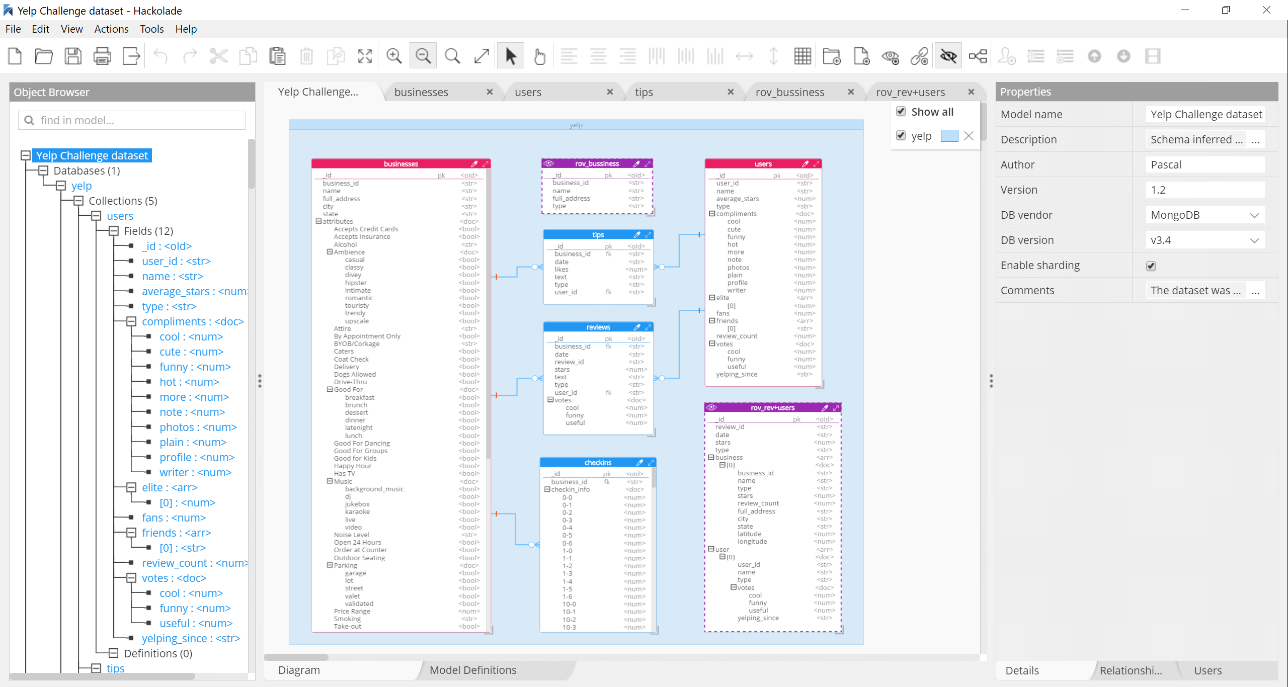 Hackolade: Data Modeling Tool For Nosql Databases with regard to Er Diagram For Nosql