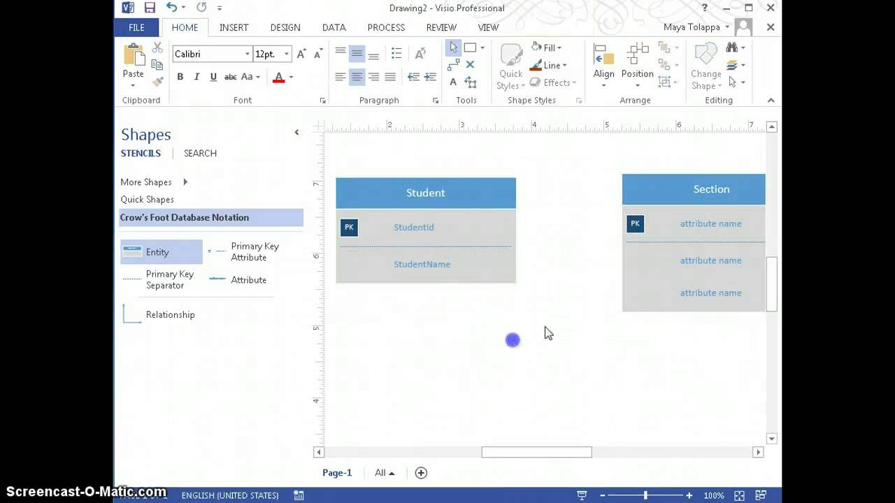 How To Create Er Diagramusing Visio 2013 in Er Diagram Using Visio 2013