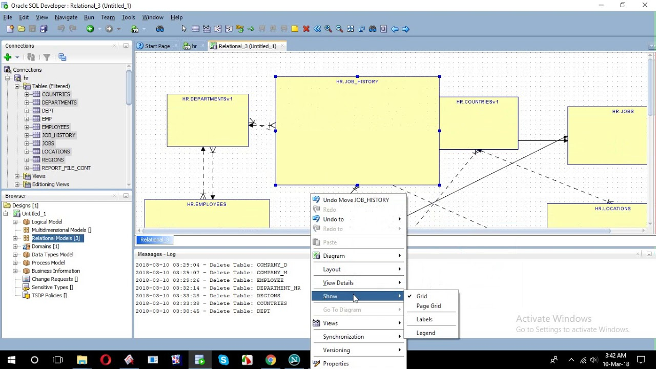 How To Create Erd From Sql Developer for Sql Developer 4 Er Diagram