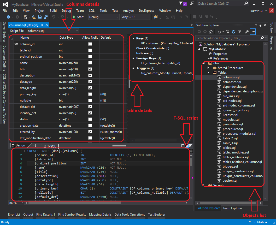 How To Document Sql Server Database Using Visual Studio 2015 with regard to Er Diagram Visual Studio 2015