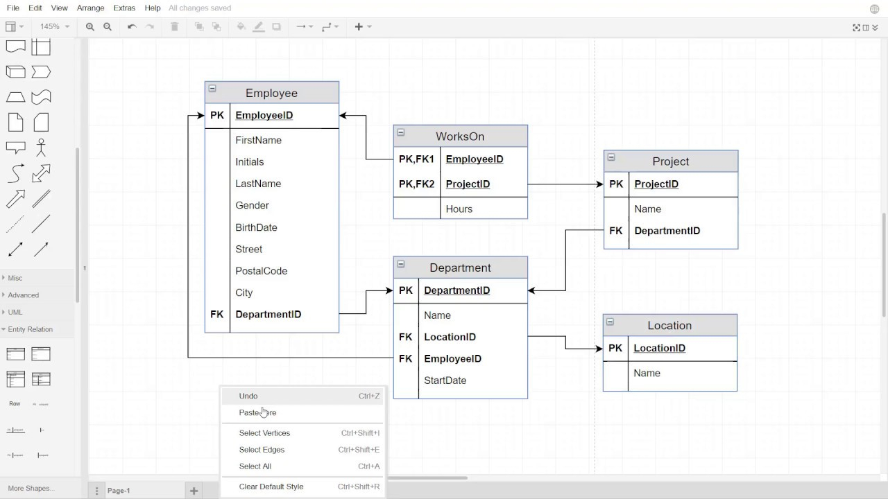 How To Normalize A Relational Data Model To 3Nf intended for Er Diagram To 3Nf