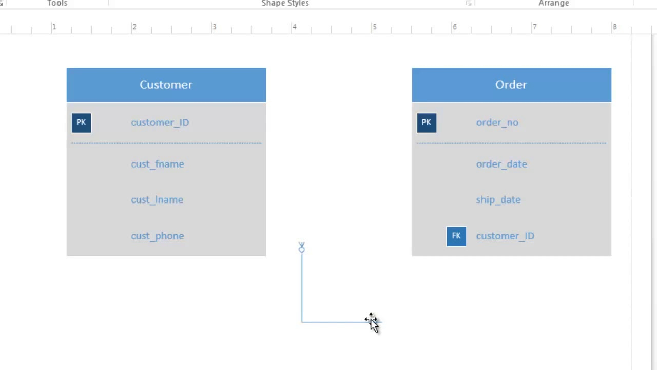 How To Use Visio 2016 For Conceptual Data Modeling And Er Diagram in Create A Er Diagram In Visio