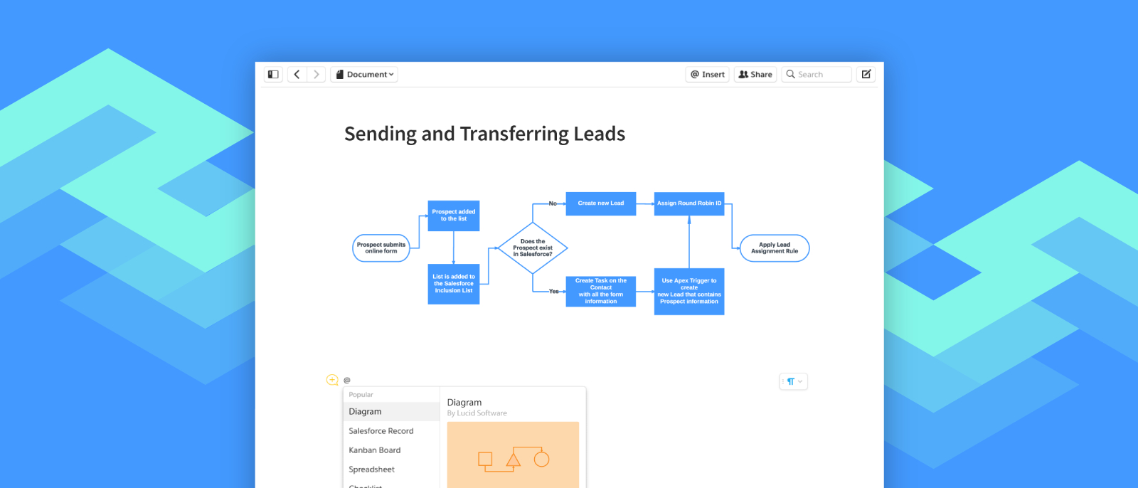 Introducing Lucidchart For Quip | Lucidchart Blog for Er Diagram Rounded Arrow