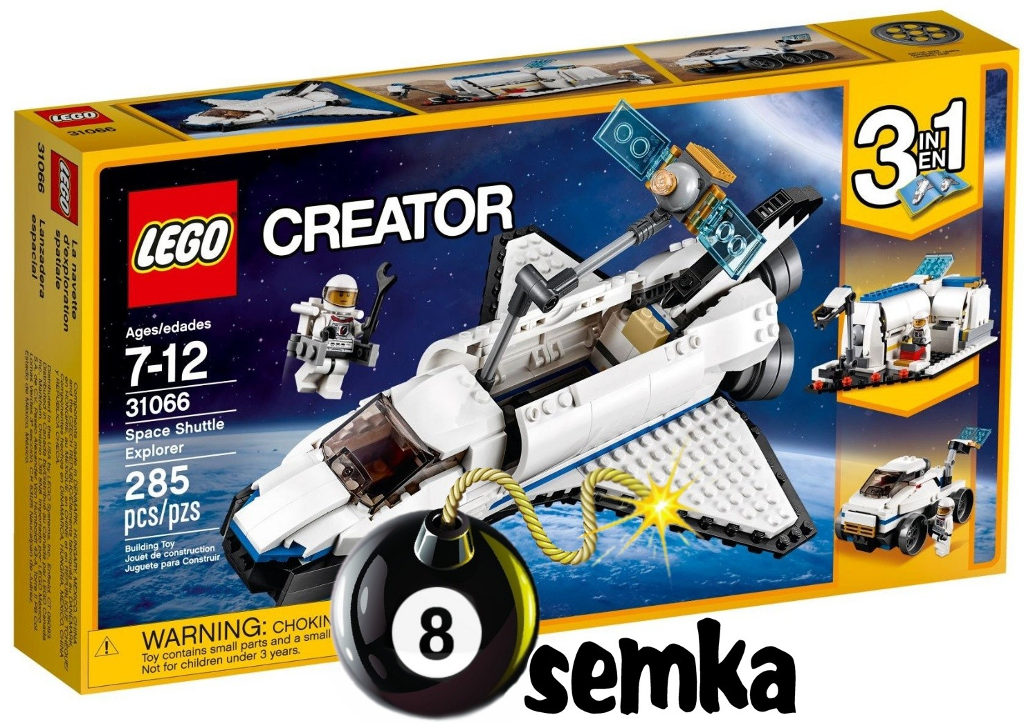 Lego Creator 31066 Odkrywca Z Promu Kosmicznego 3W1 with Er Creator