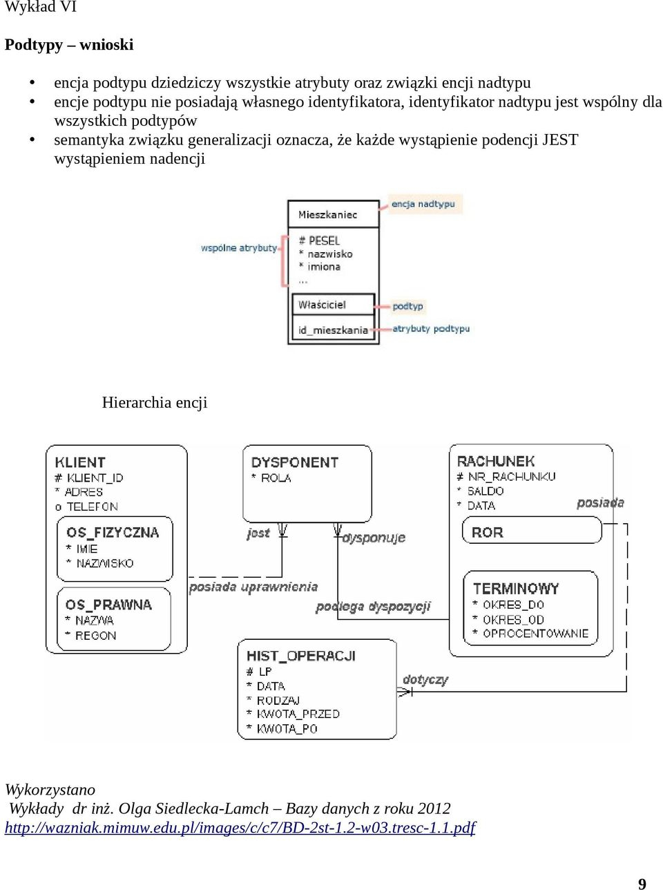 Modelowanie Danych, Projektowanie Systemu Informatycznego - Pdf for Diagram Er W Zapisie Martina