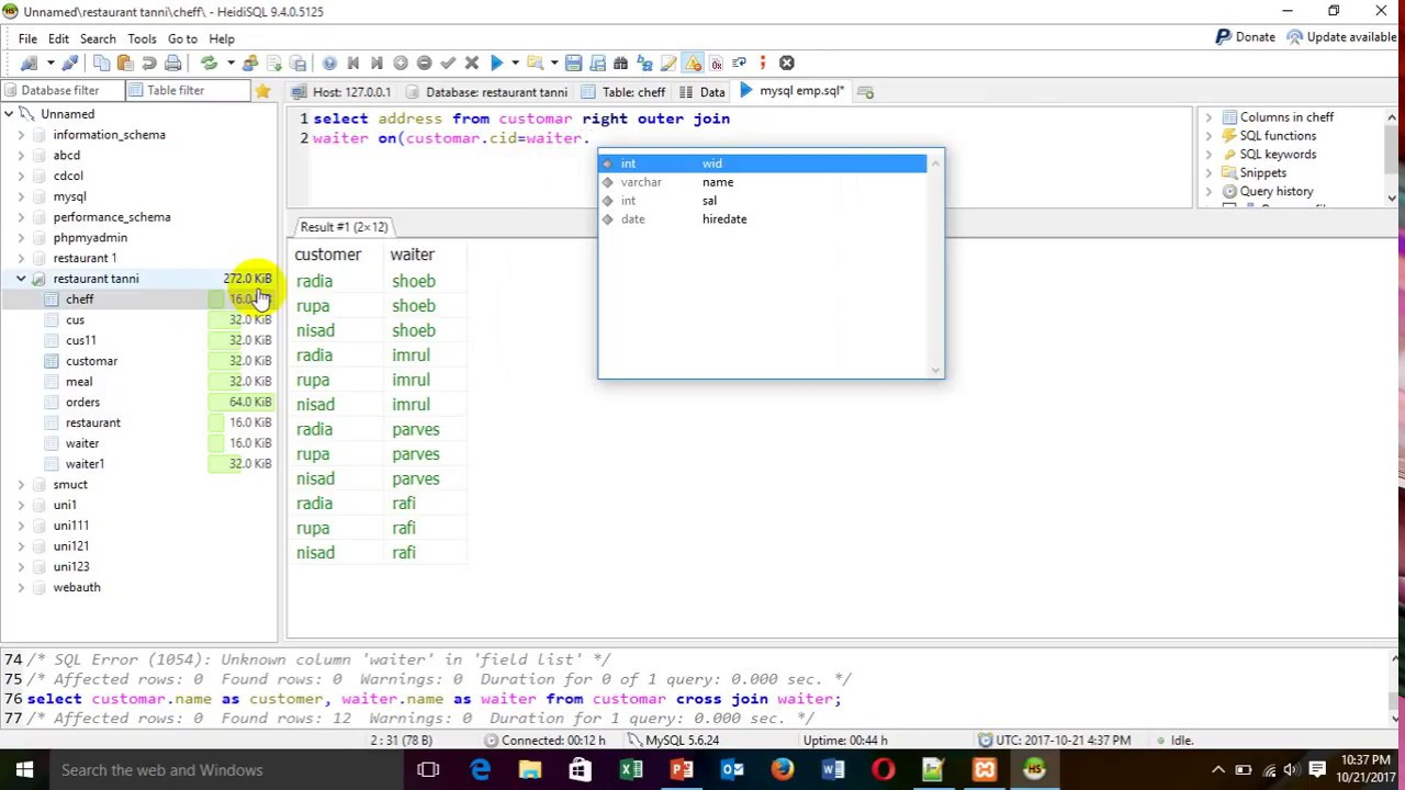 Restaurant Management System Erd And Database Implementation intended for Er Diagram Restaurant Management System