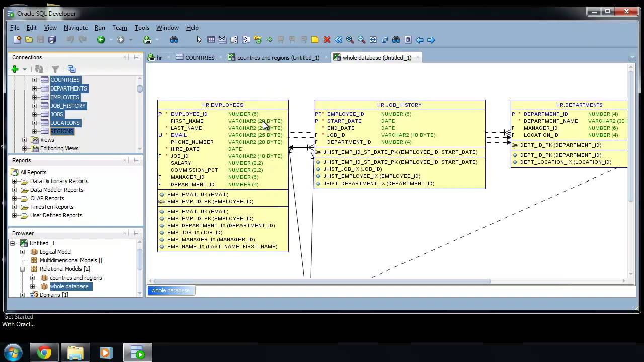 Sql Developer Er Diagram : Sqlvids in Er Diagram Generator From Sql