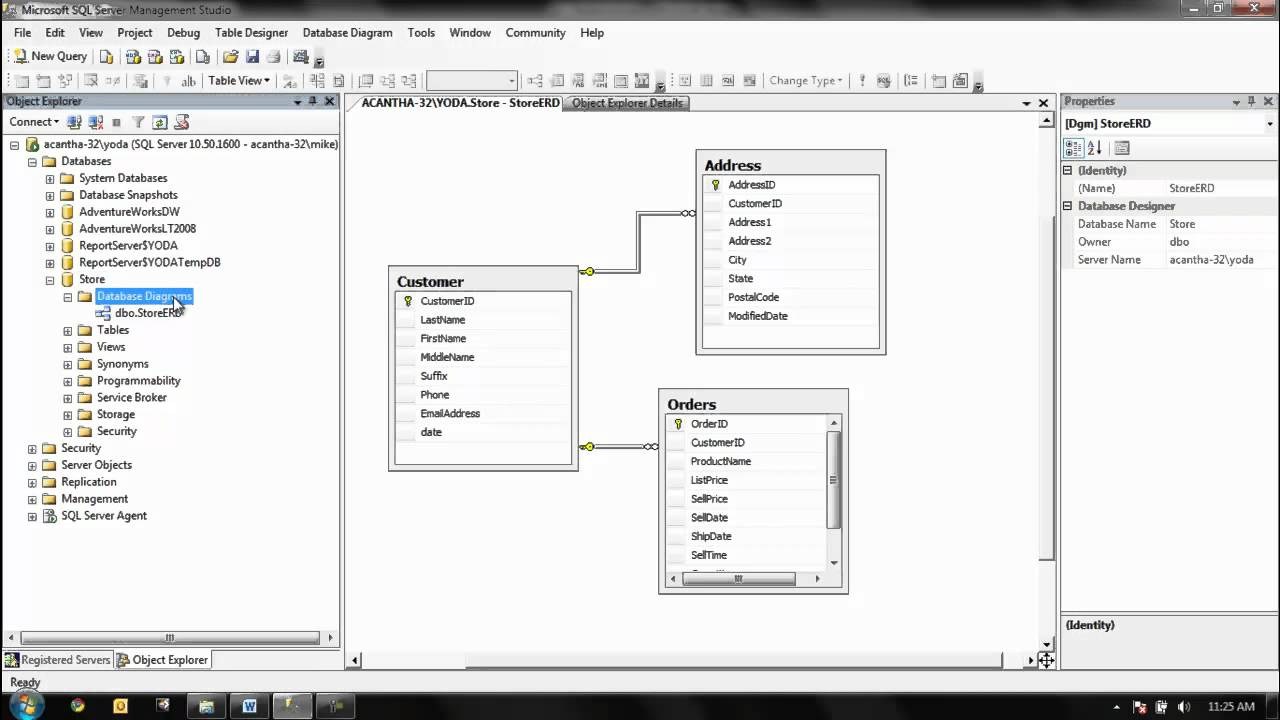 Table Relationships for Sql Table Relationship Diagram