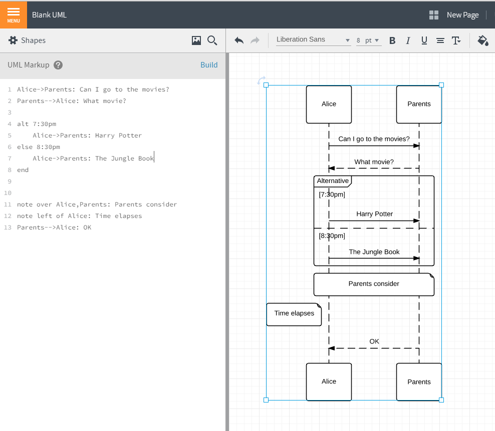 Uml Sequence Markup – Lucidchart intended for Er Diagram Loop