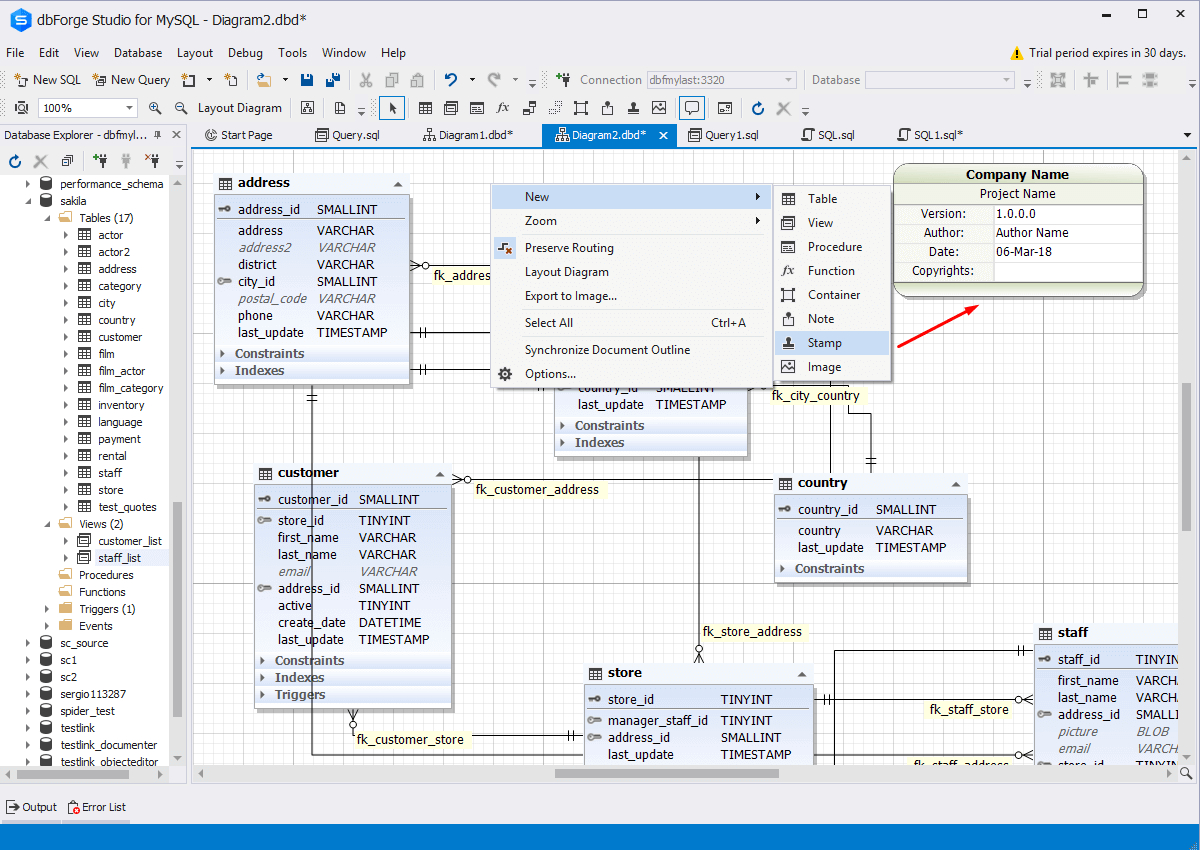 82 Database Diagram / Reverse Engineering Tools - Dbms Tools in Er Diagram Visual Studio 2017