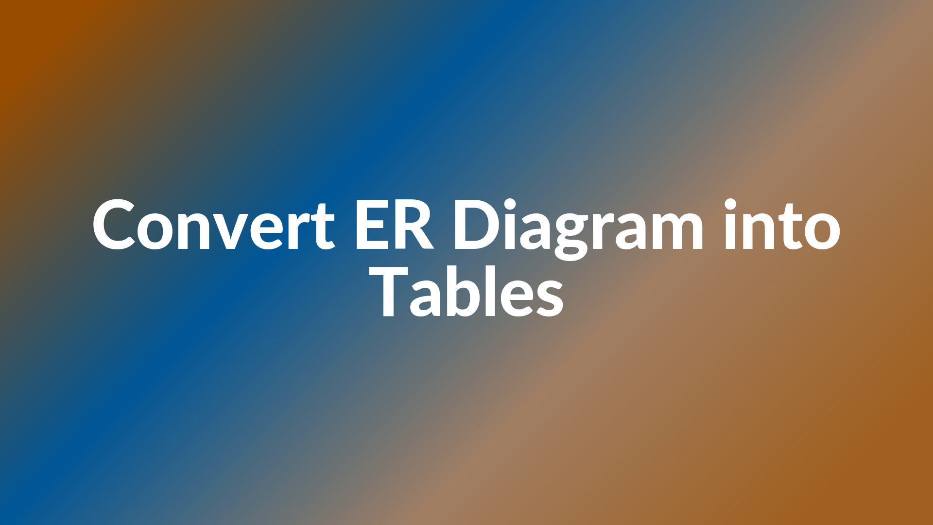 Convert Er Diagram Into Tables - Generalization pertaining to Er Diagram Generalisation Is Represented By