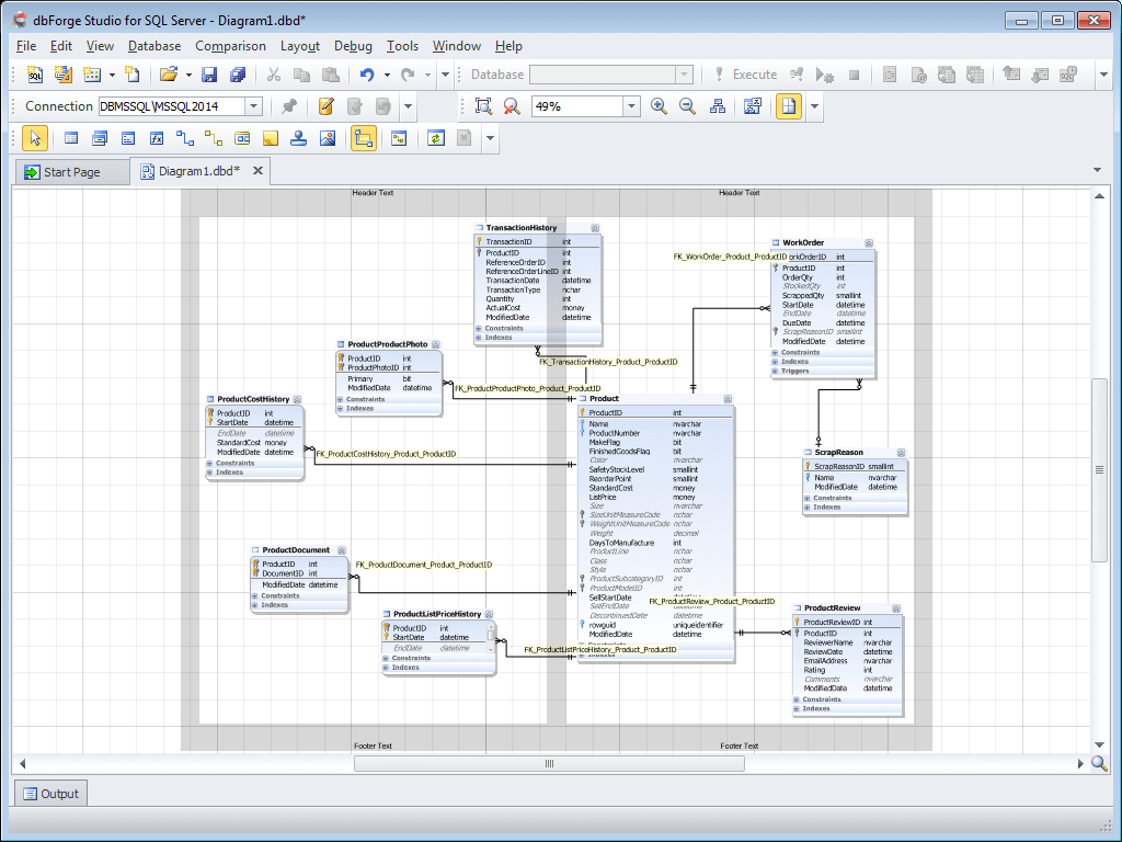 Database Diagram Tool For Sql Server intended for Er Diagram Visual Studio 2017