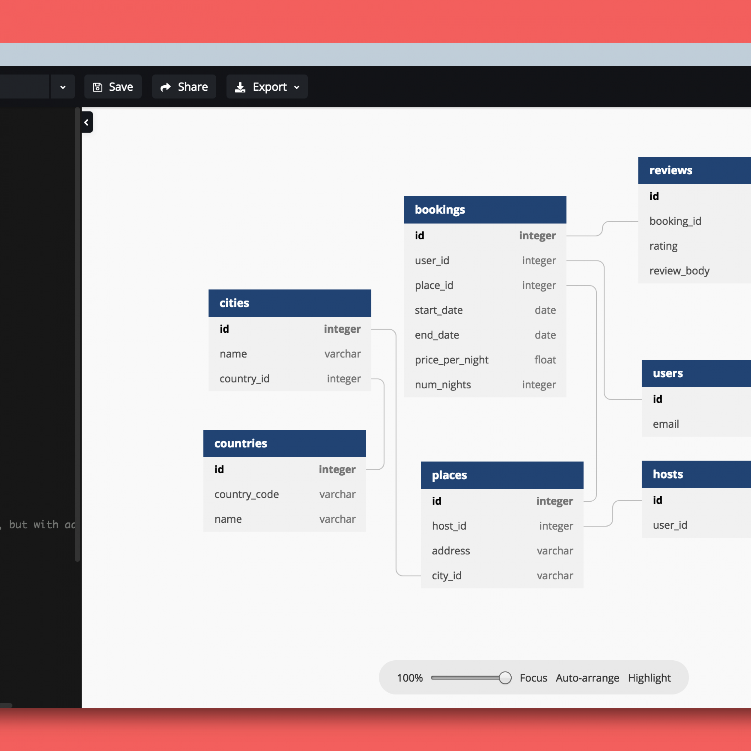 Dbdiagram.io - Database Relationship Diagrams Design Tool pertaining to Create Database Model Diagram