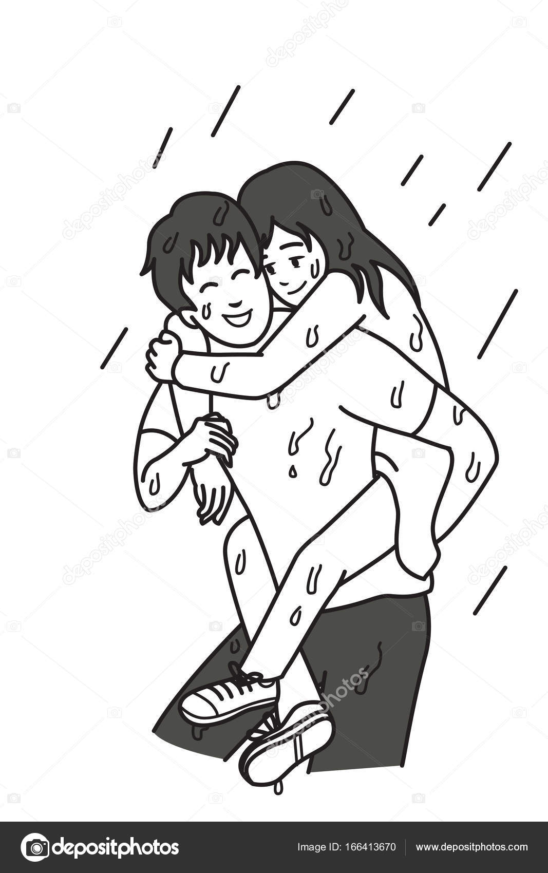 Drawings: Girlfriend And Boyfriend | Man Carry His regarding Relationship Drawings