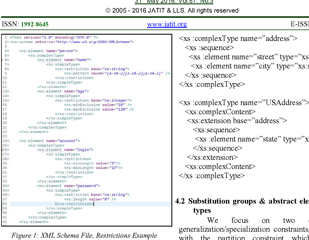 Figure 4 From Transforming Xml Schema Constraining Facets inside Er Diagram From Xsd