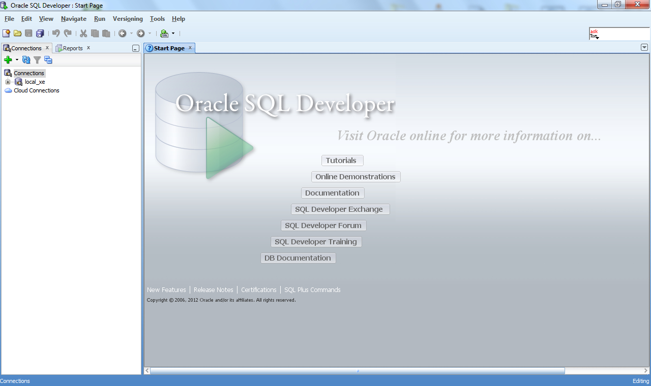 Oracle Sql Developer — Википедия within Sql Er