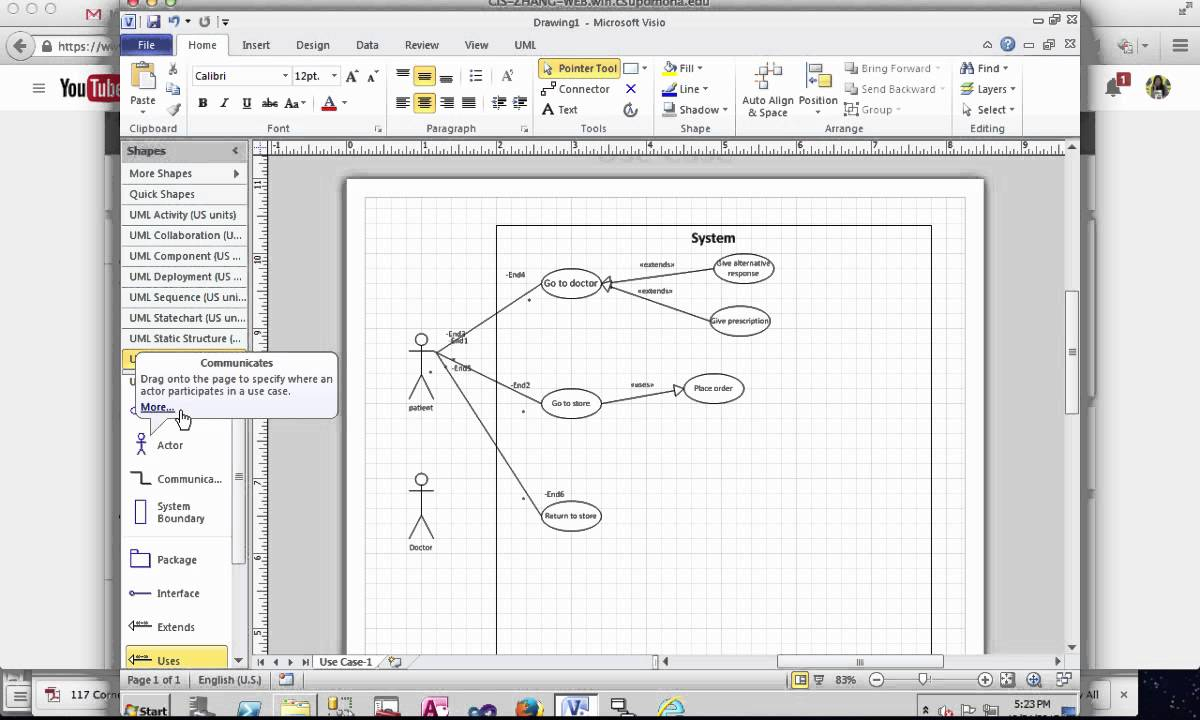 Create Use Case Diagram In Microsoft Visio intended for Er Diagram Visio 2007