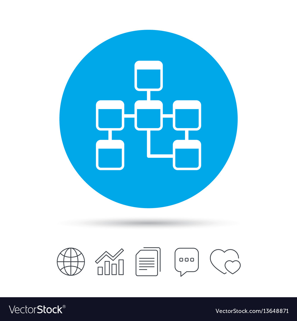 Database Sign Icon Relational Database Schema regarding Database Schema Symbols