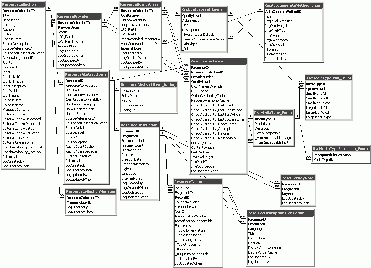 Diversityresources Information Model for Er Diagram Using Visio 2010