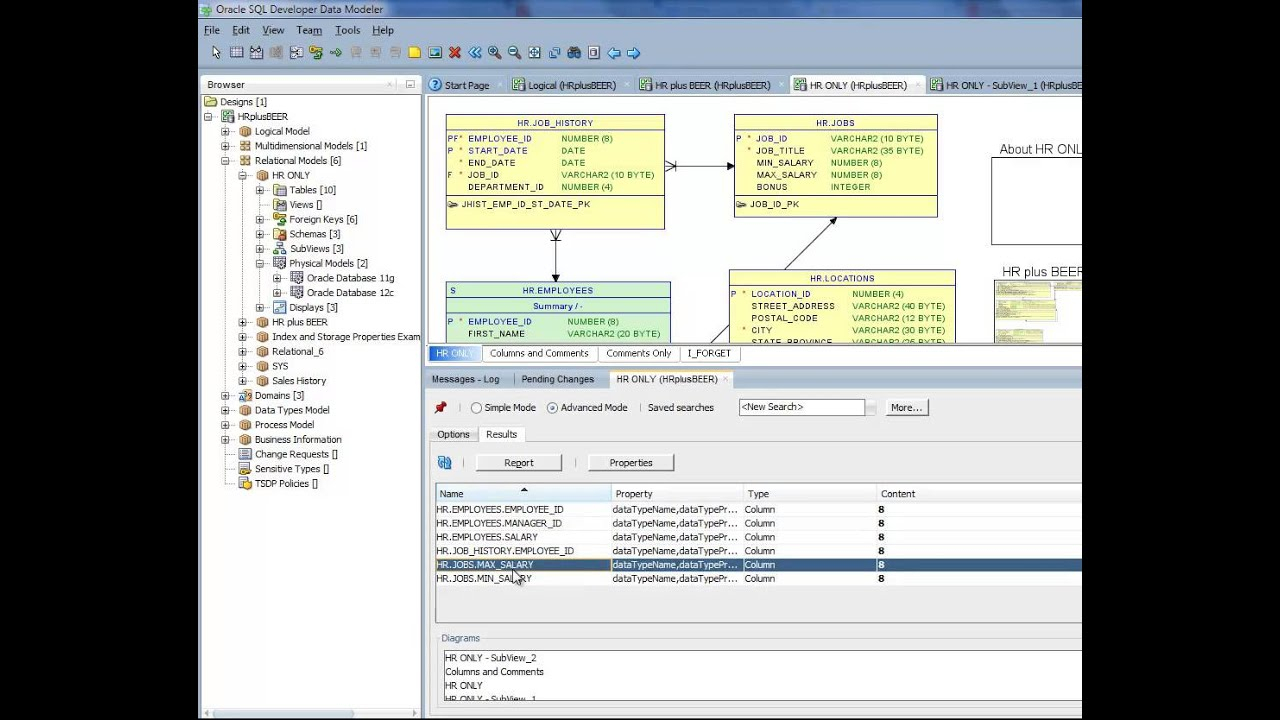 Oracle Sql Developer Data Modeler: Search &amp;amp; Replace inside Er Diagram In Sql Developer 4.1